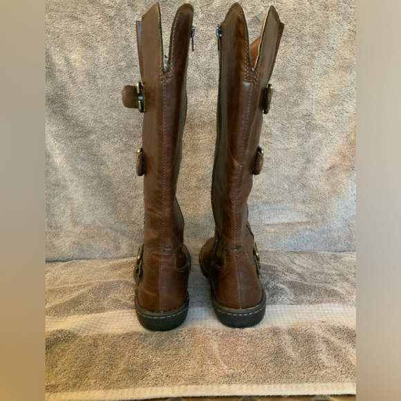 DISTRESSED FAUX LEATHER BOOTS. - Picture 6 of 14